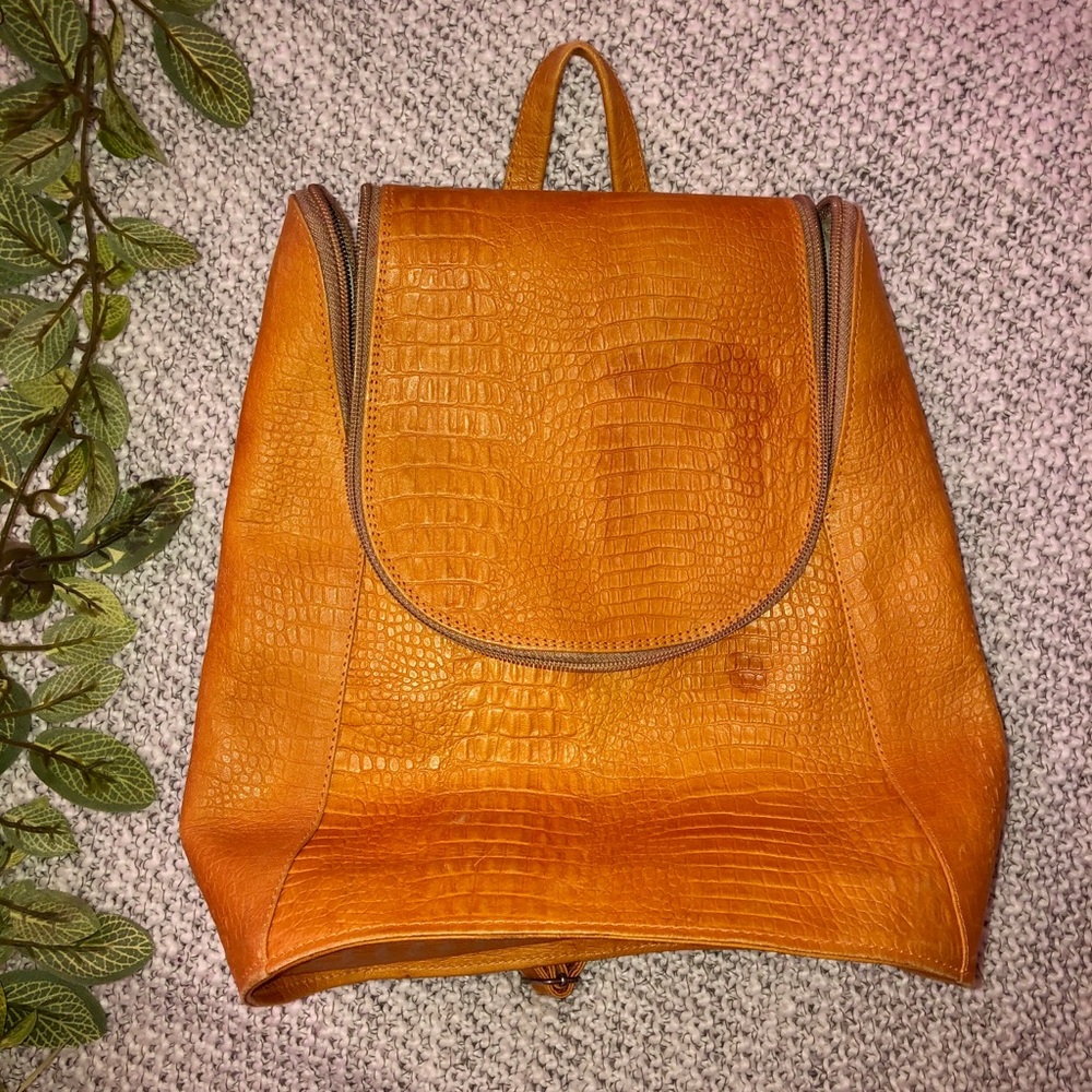 Faux Leather Handmade Backpack